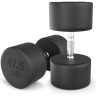 Гантель круглая UNIX FIT PRO обрезиненная 47,5 кг DBRND47_5PBKx2